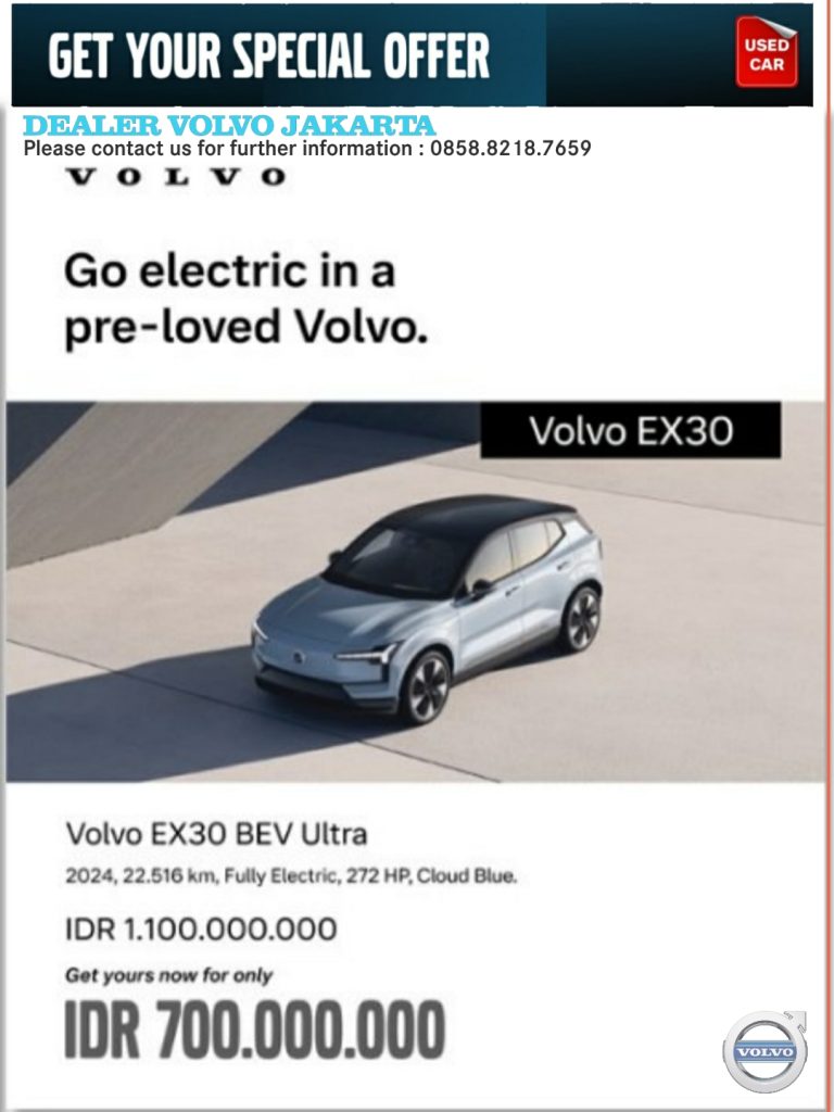 Harga Volvo EX30 EV 2024 Second Bekas