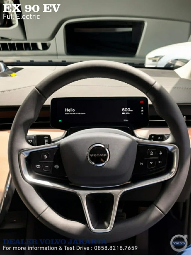 Interior New Volvo EX90 EV SUV 2026 Indonesia Full Electric Black 75